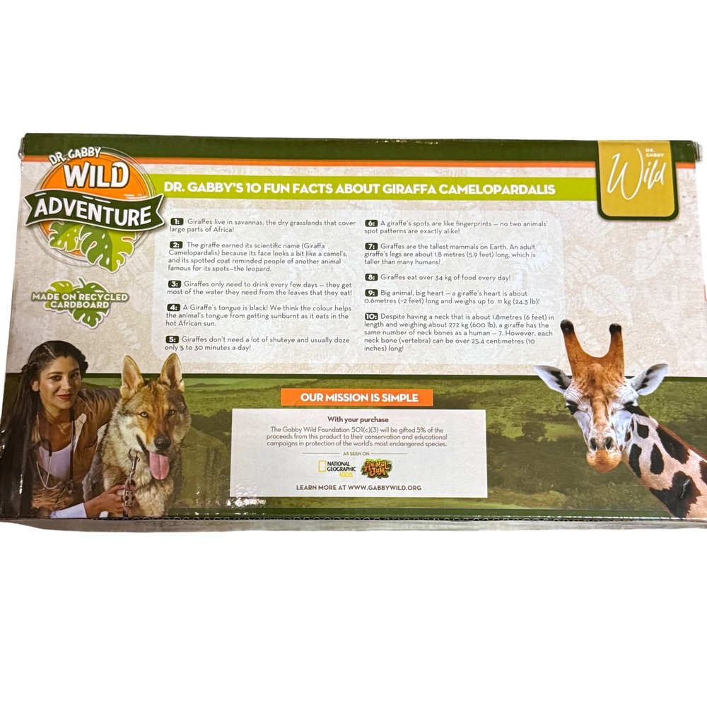 Dr. Gabby Wild Adventure‎ Giraffe Camelopardalis Safari Edition 2-Piece Set - Picture 5 of 5